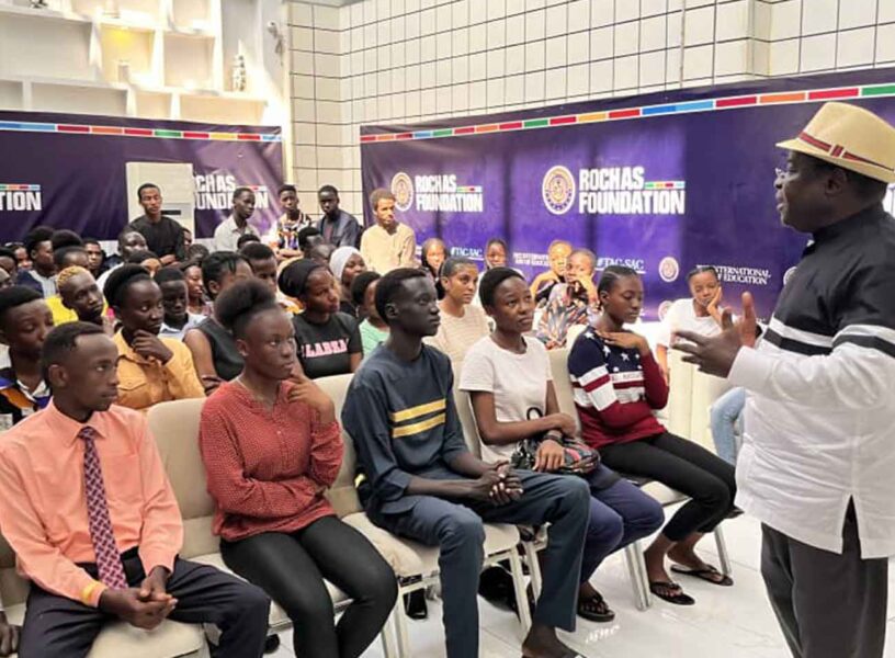 Rochas Foundation students in seminar